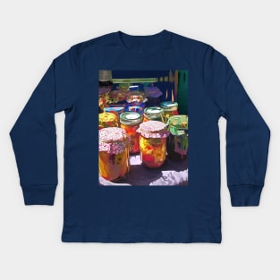 Food - Pickles and Jellies Kids Long Sleeve T-Shirt